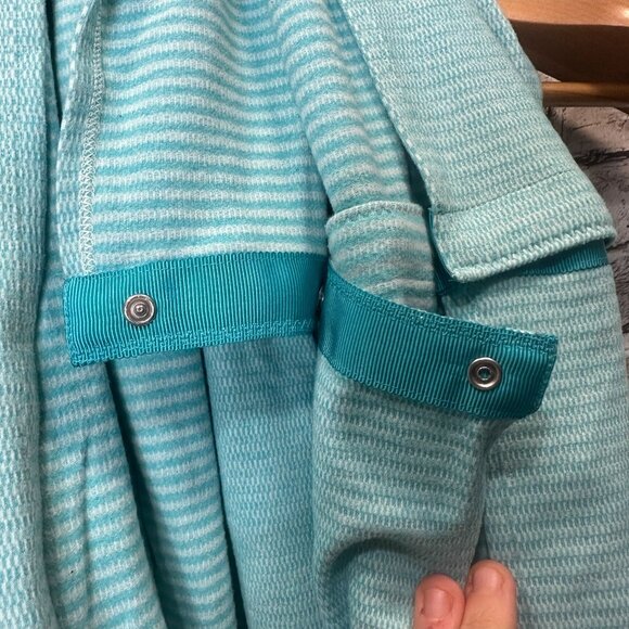 EUC Lululemon Vinyasa Scarf Rulu Fleece Customizable Snap ONE SIZE (Blue) - Picture 5 of 11